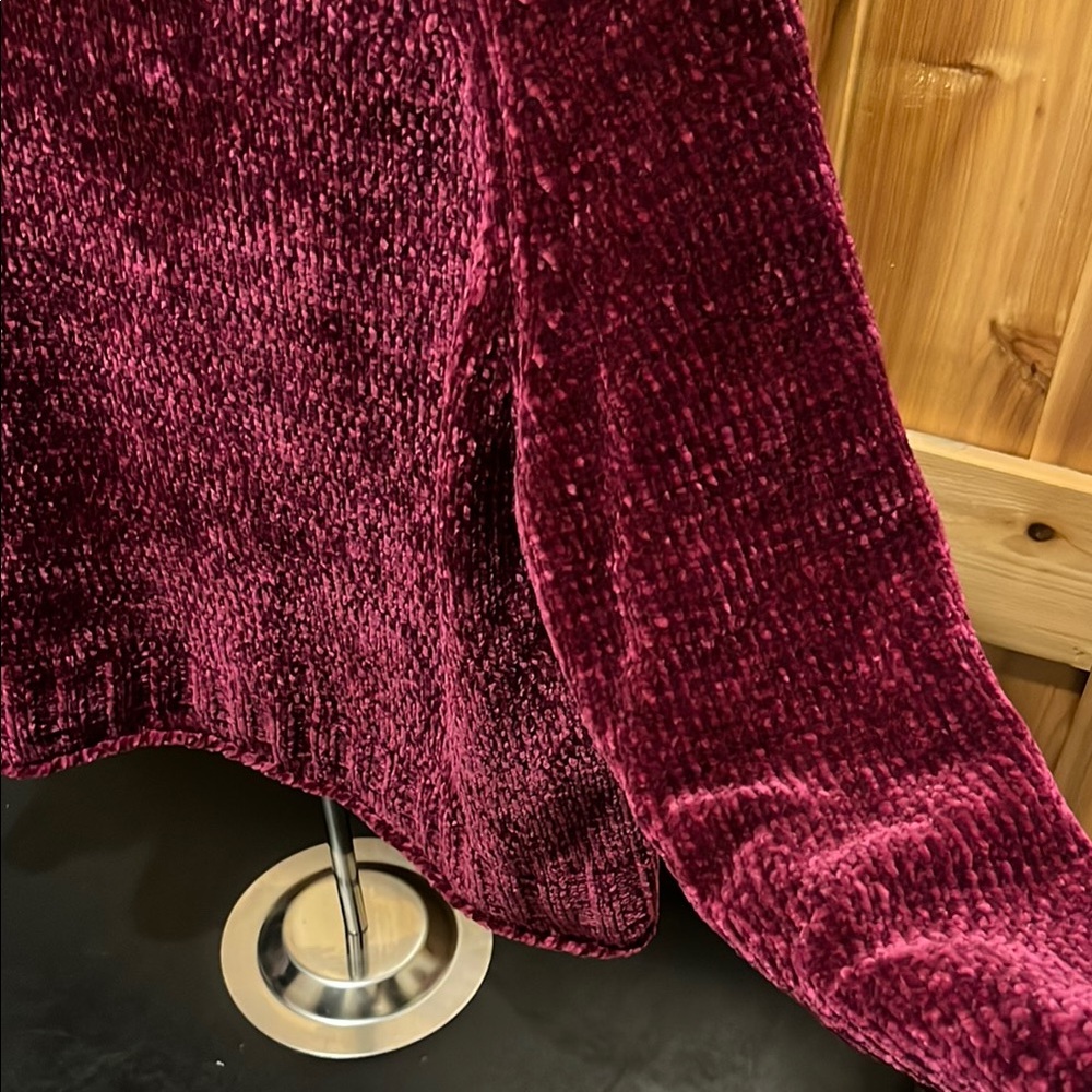 Preswick & Moore Deep Burgundy Crew Neck Sweater - Picture 4 of 8